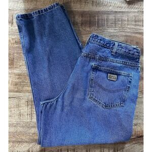Gravel Gear Mens Blue Jean Relaxed Fit High Rise Jeans Size‎ 40x34